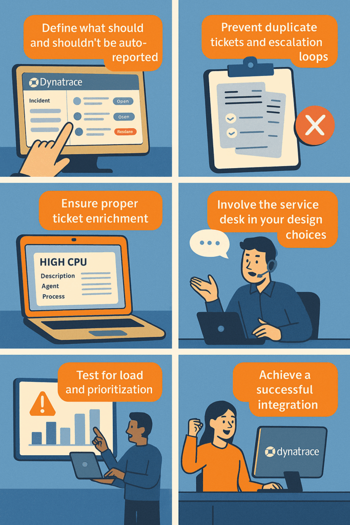 short comic describing all 5 points mentioned in the blog tekst.